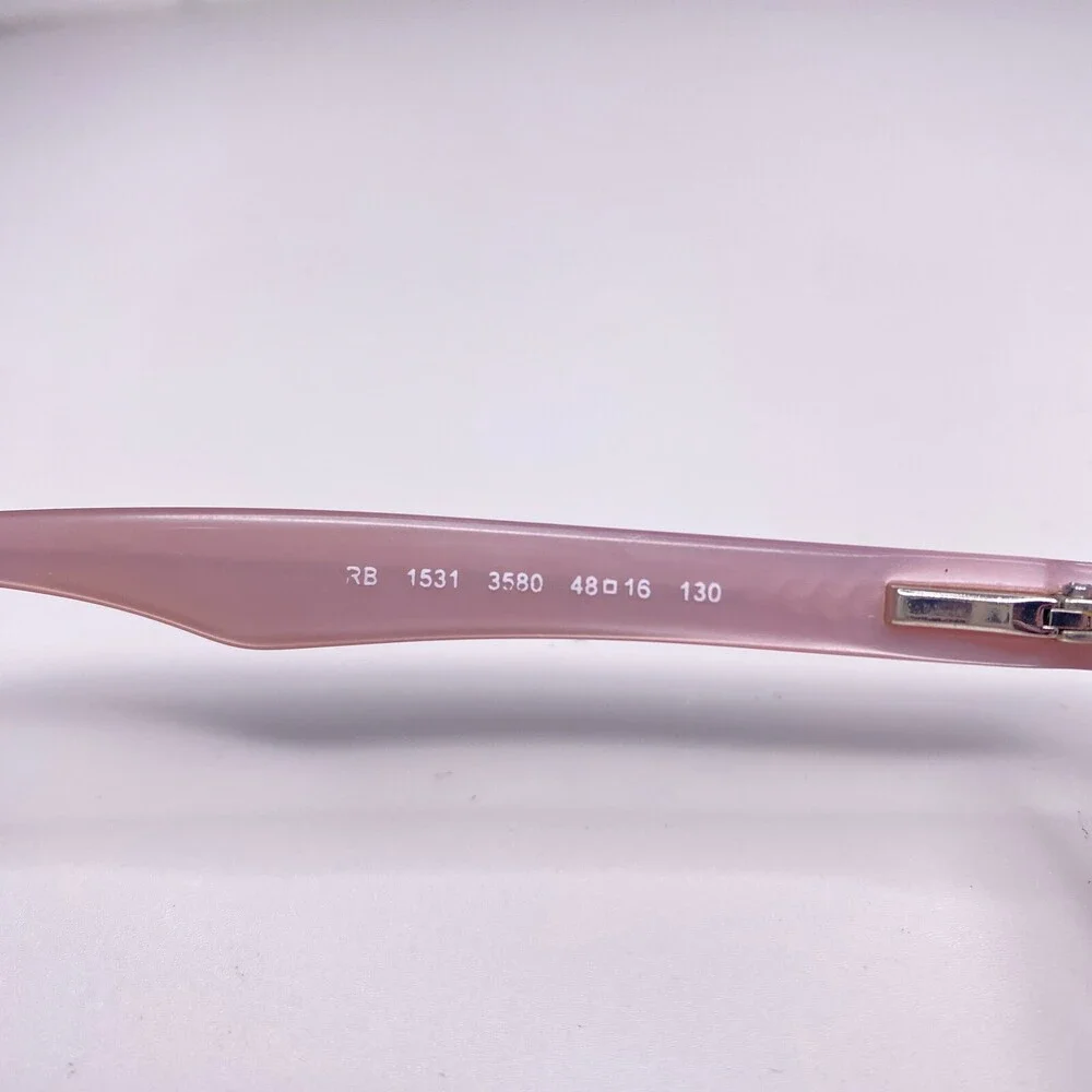 Ray-Ban RB1531 3580 Kids Eyeglasses Frames Purple Pink Square 48-16-130 593